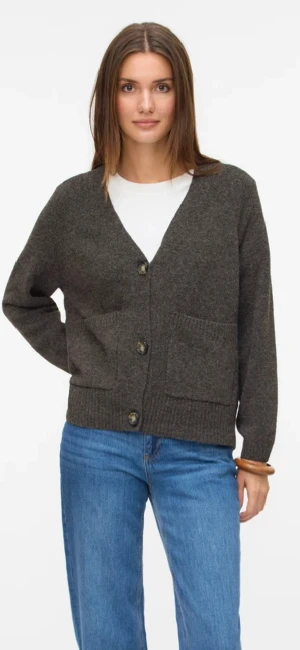 Brun kofta - Mörkbrun kofta från vero Moda, använd 1 gång. Nypris 450kr storlek xs