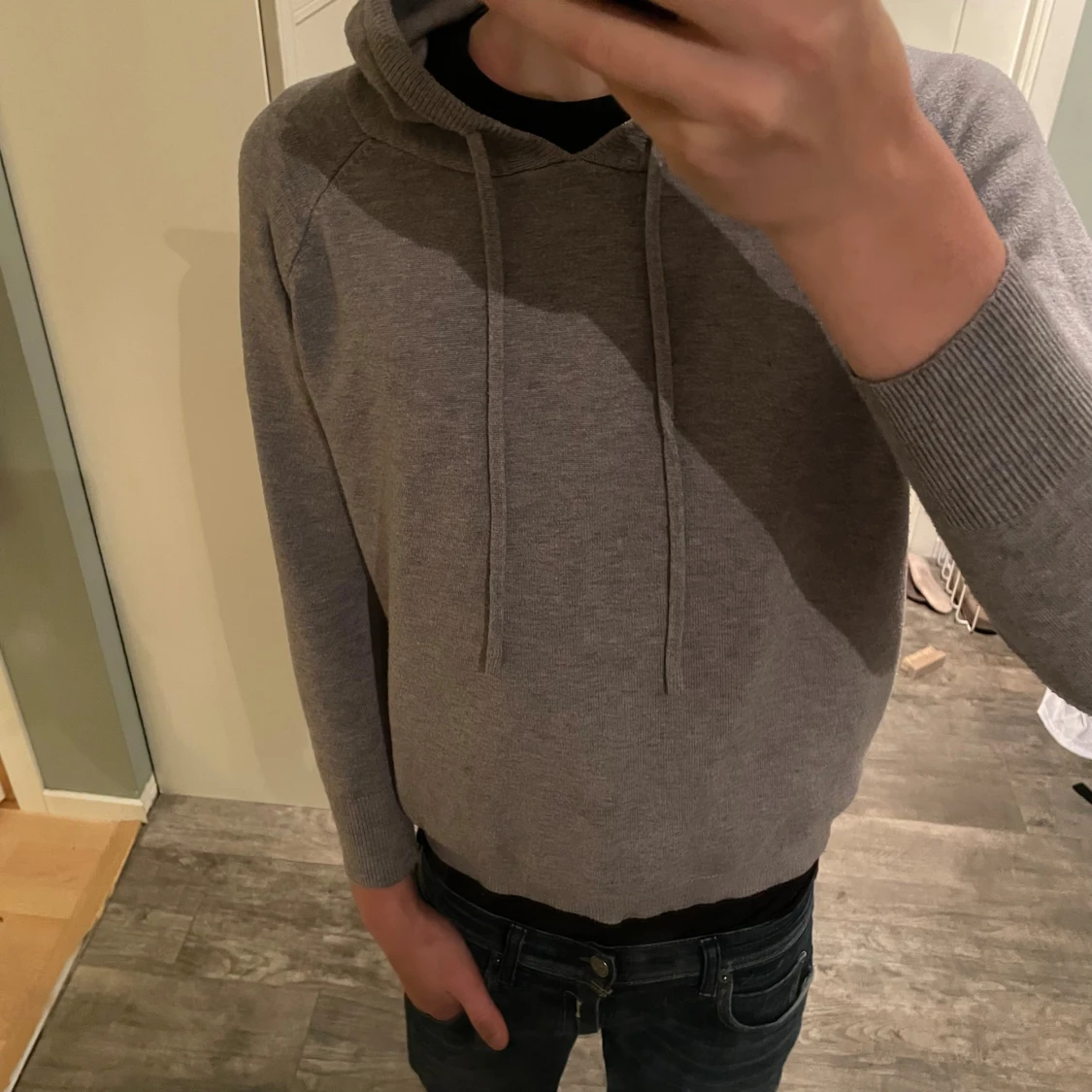 Grå Kashmir Hoodie - 2