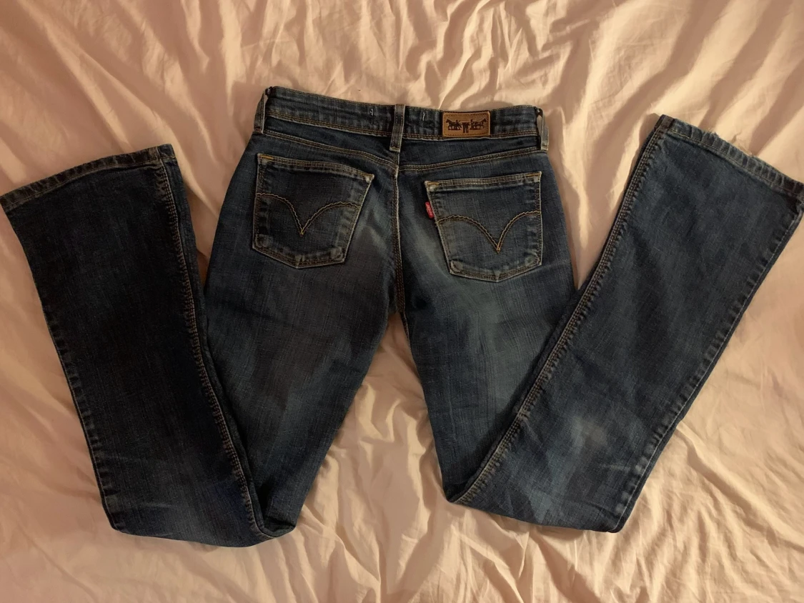 Levi's 572 bootcut jeans blå denim