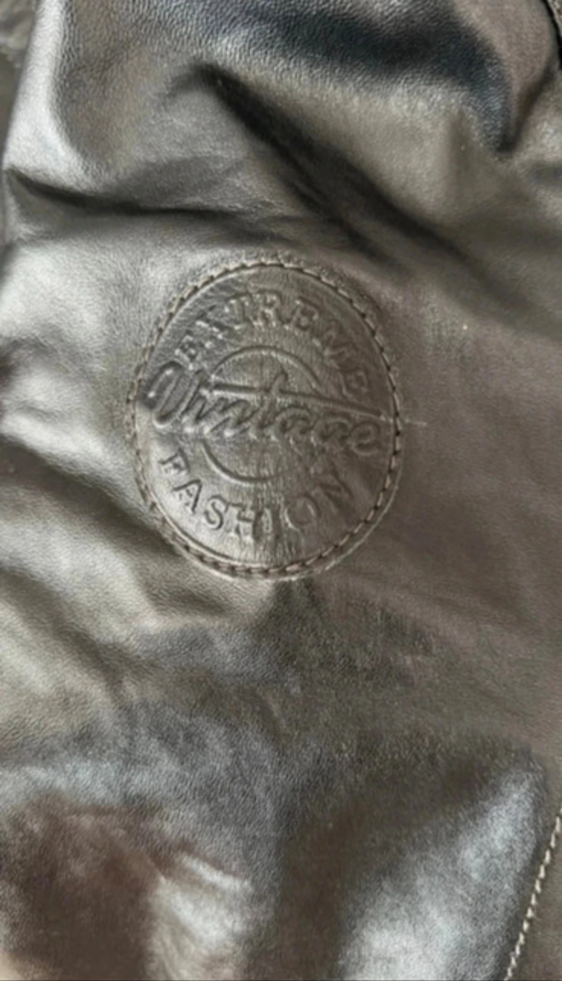 Svart skinnjacka från Vintage Extreme - 2