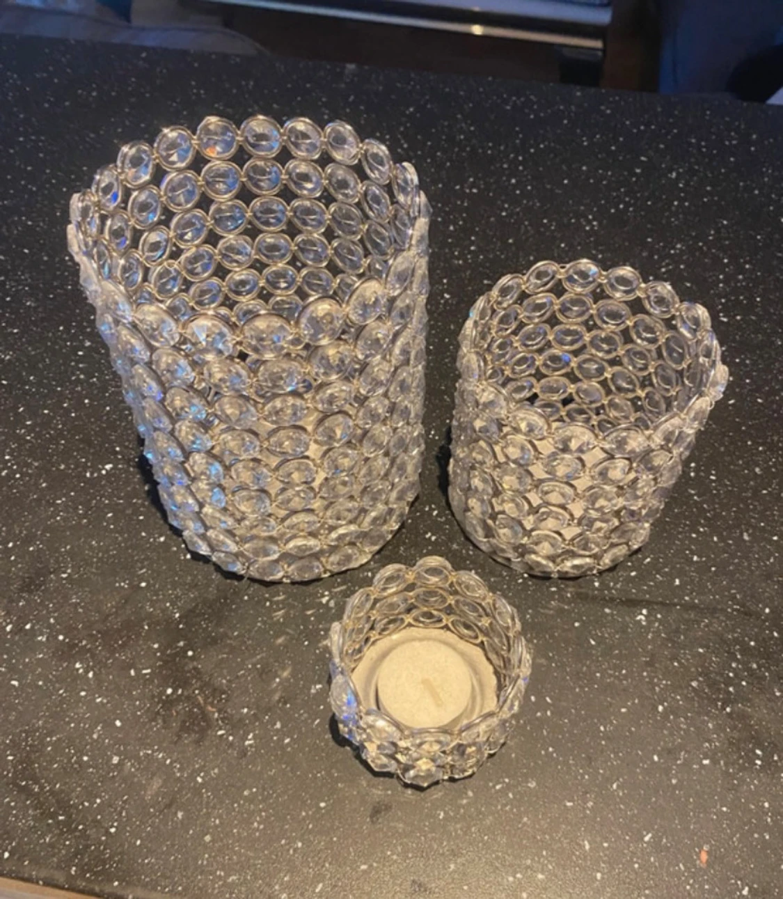 Ljusbehållare i kristall  - 2