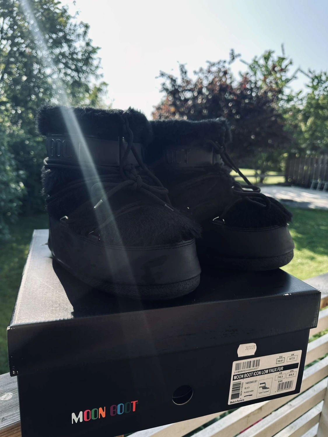 Svarta Moon Boot Icon Low Faux Fur (kan diskuteras om pris) - 2