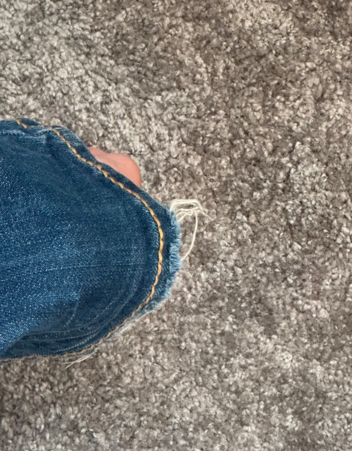 Blå bootcut jeans med låg midja - 4