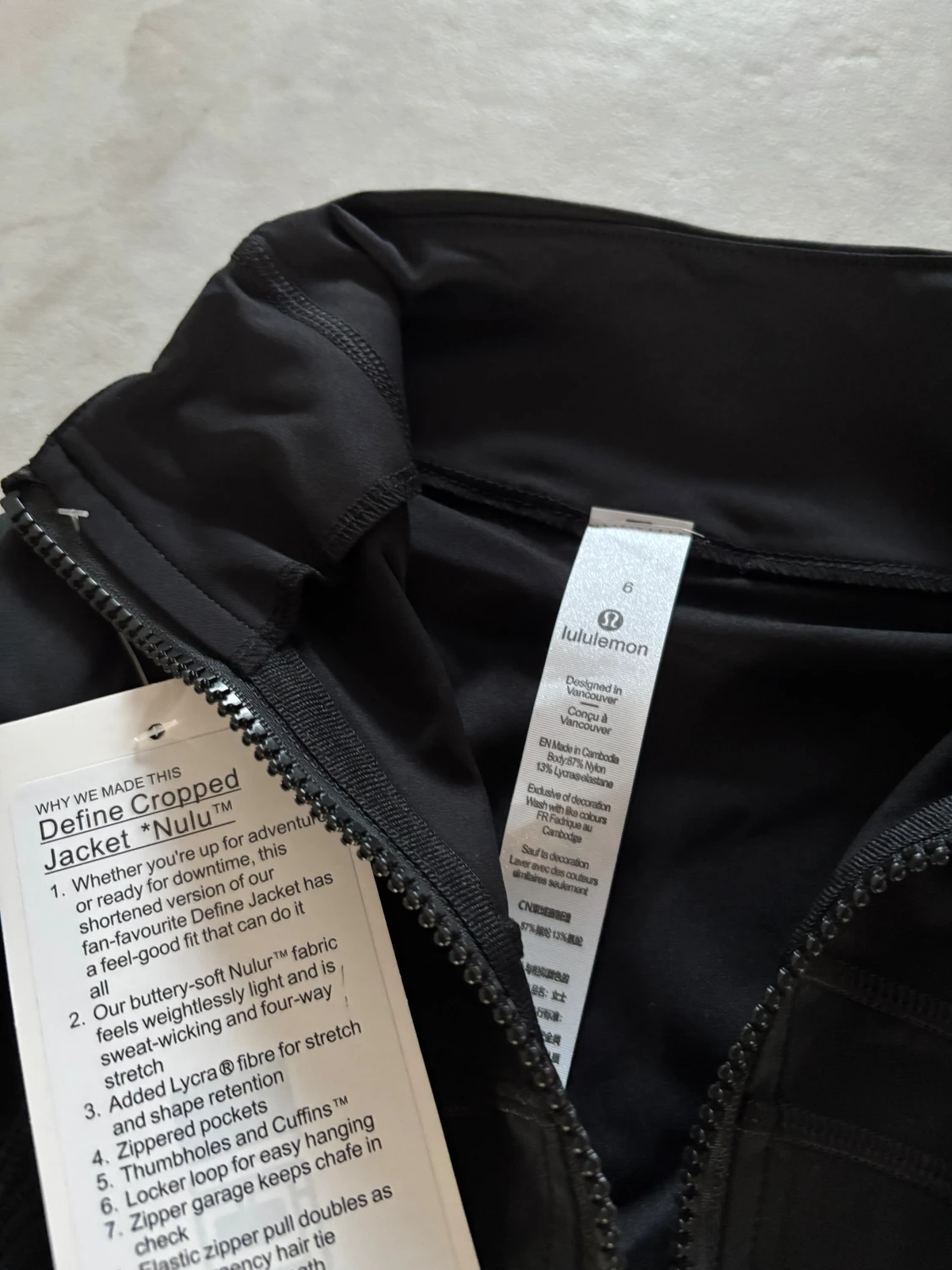 Svart lululemon define jacket  - 2