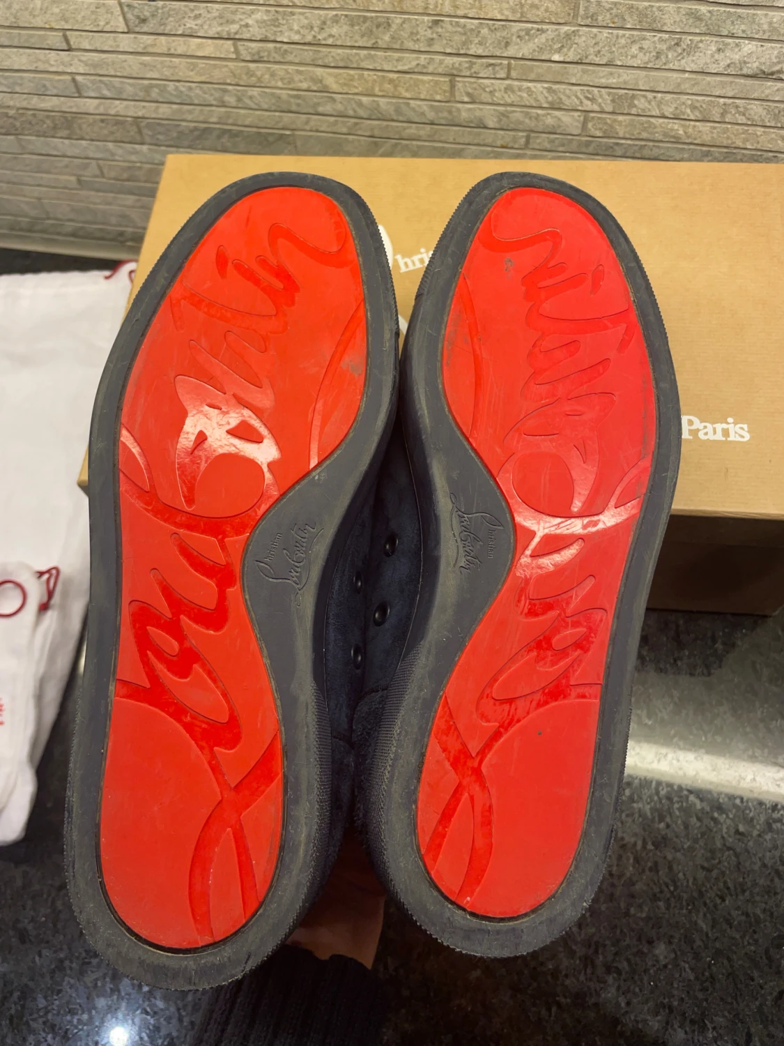 Äkta Mörkblå Christian Louboutin sneakers - 6