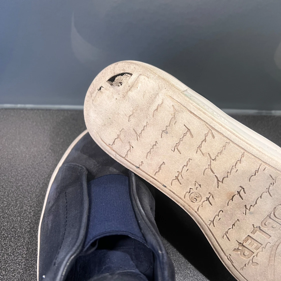 Mörkblå mocka sneakers K-cobler - 2