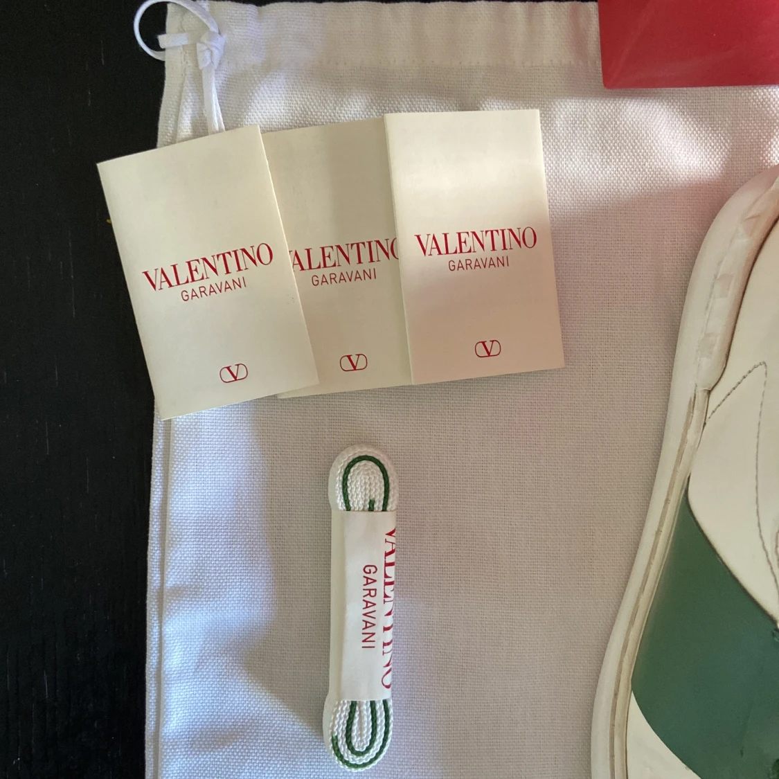 Valentino Garavani Open sneakers vit/grön - 4