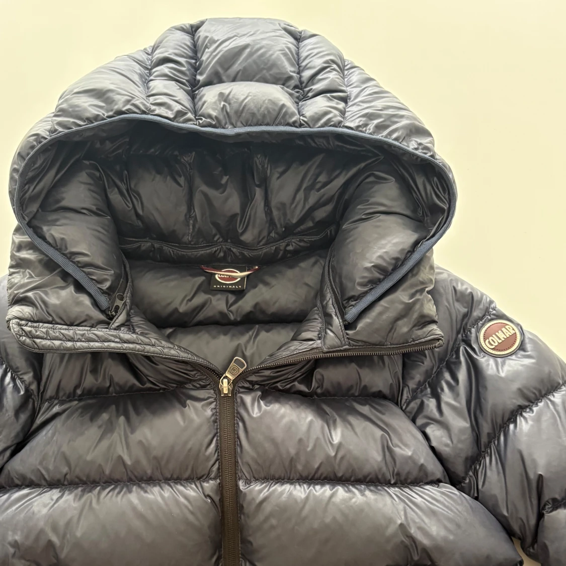 Svart Colmar pufferjacka med huva - 1