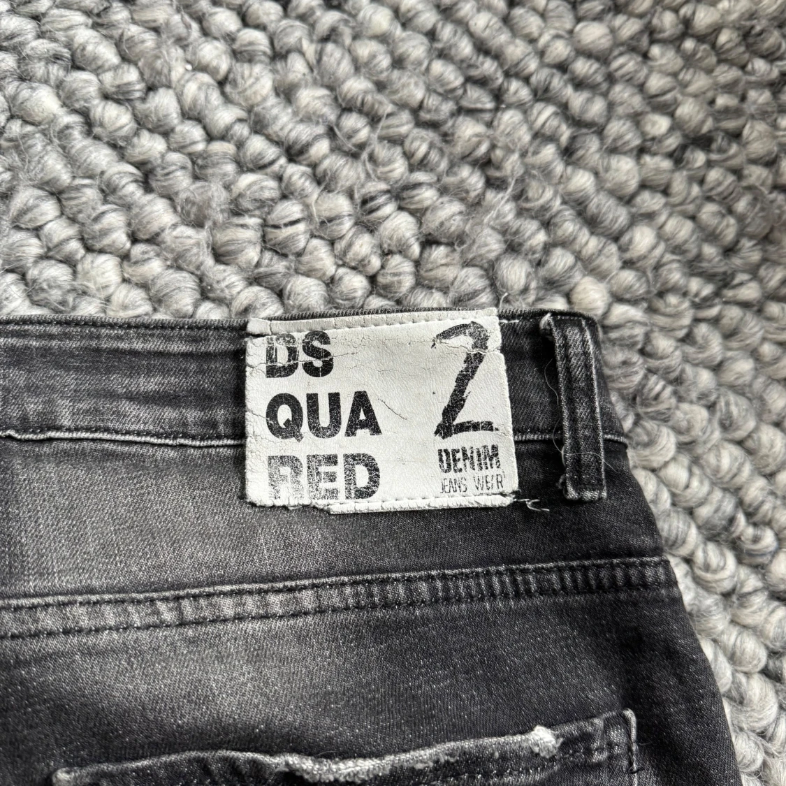 Svarta Dsquared2 skinny jeans med slitningar - 3