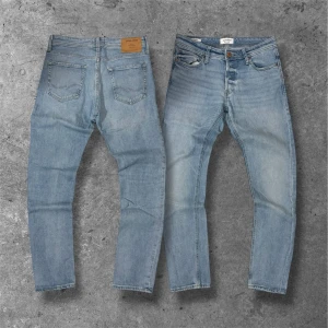 Jack & Jones jeans Slim/Glenn - Säljer dessa ljusblå jeansen från Jack & Jones | W30 L32 | modell: Slim/Glenn | skick: 9/10 | Skriv vid frågor, pris kan diskuteras vid snabb affär 🤝