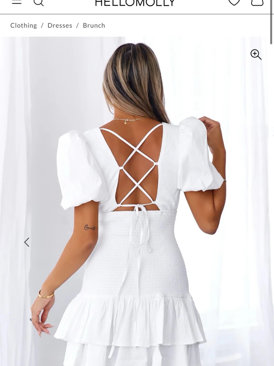 Vit klänning från hello Molly - 1