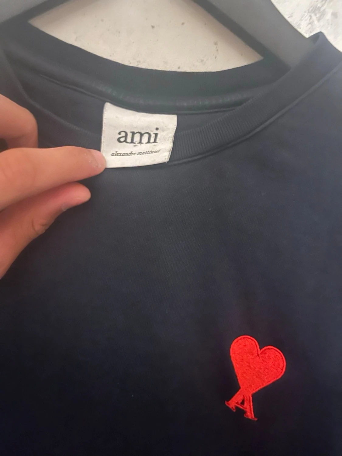 Mörkblå Ami Paris tröja - 1