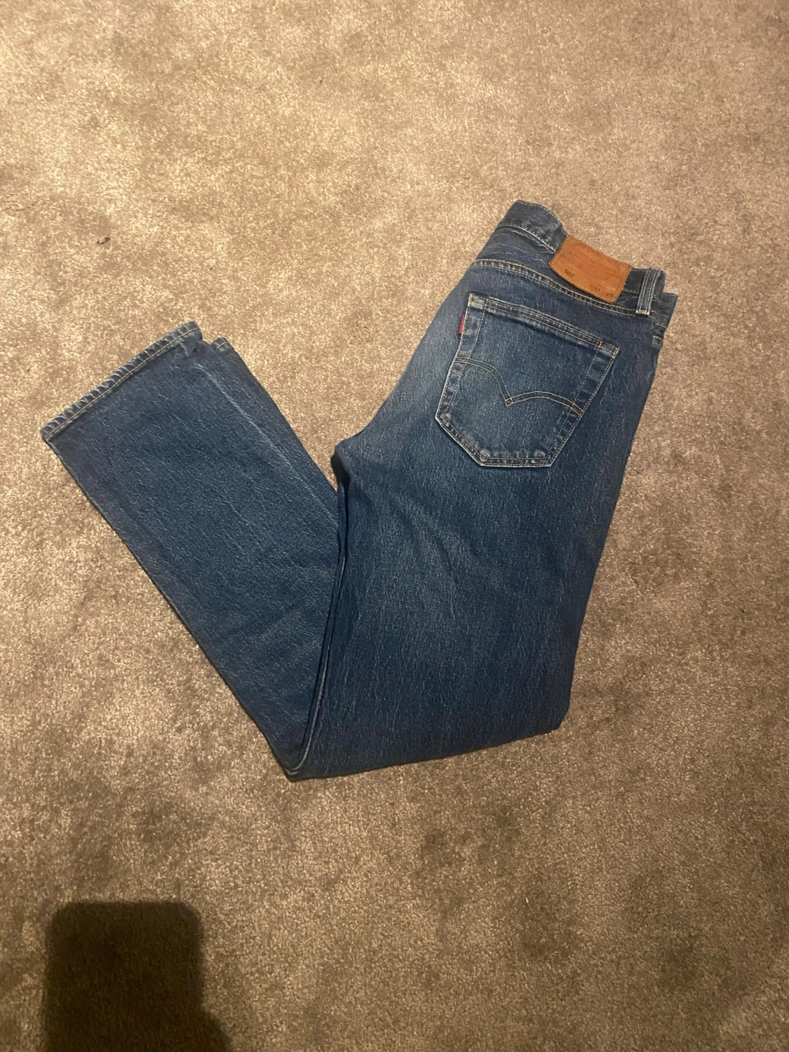 Levi's 501 blå jeans straight fit