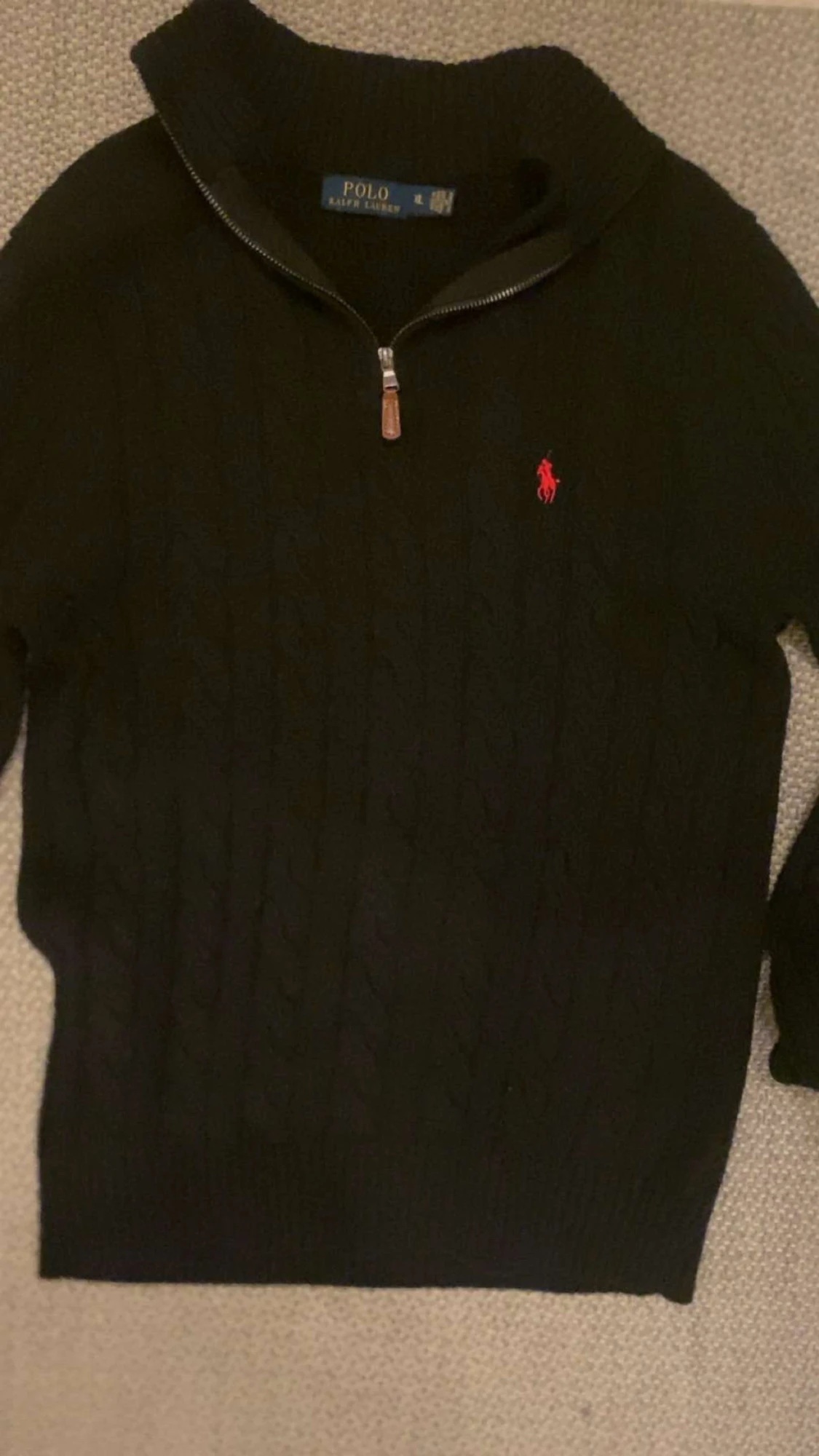 Svart stickad tröja Polo Ralph Lauren