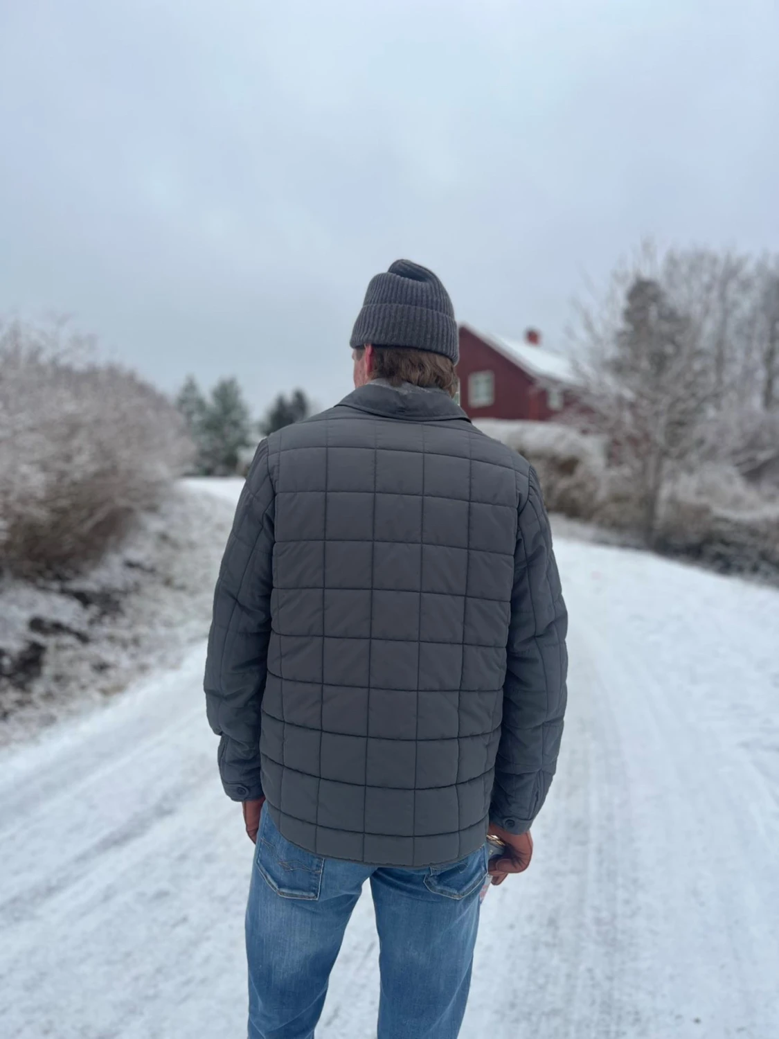 009 Grå quiltad jacka från GANT - 2