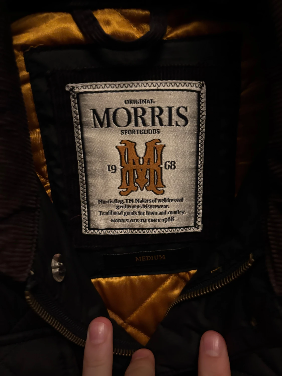 Svart quiltad jacka från Morris M - 3