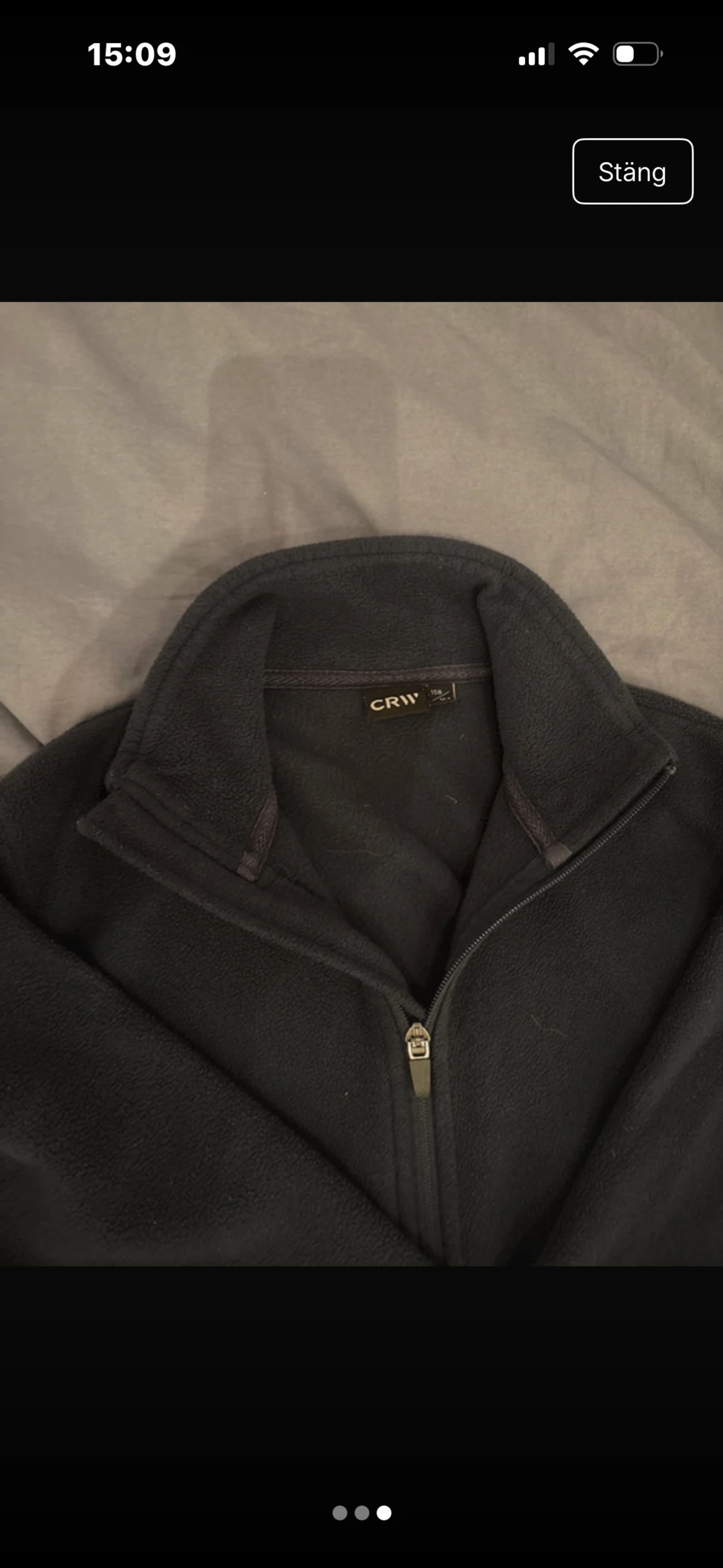 Mörkblå fleecejacka från CRW - 2