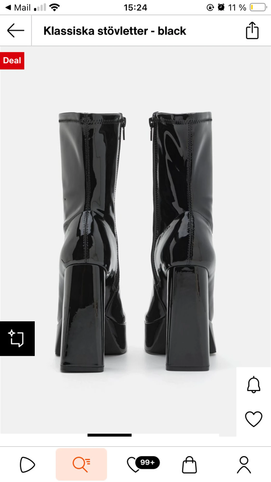 Even&Odd Platåstövletter - black - 1