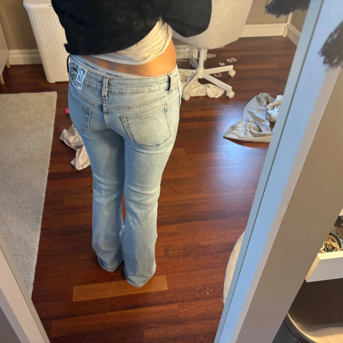 Lowewaist Bootcut jeans från Cheap Monday ljusblå - 1