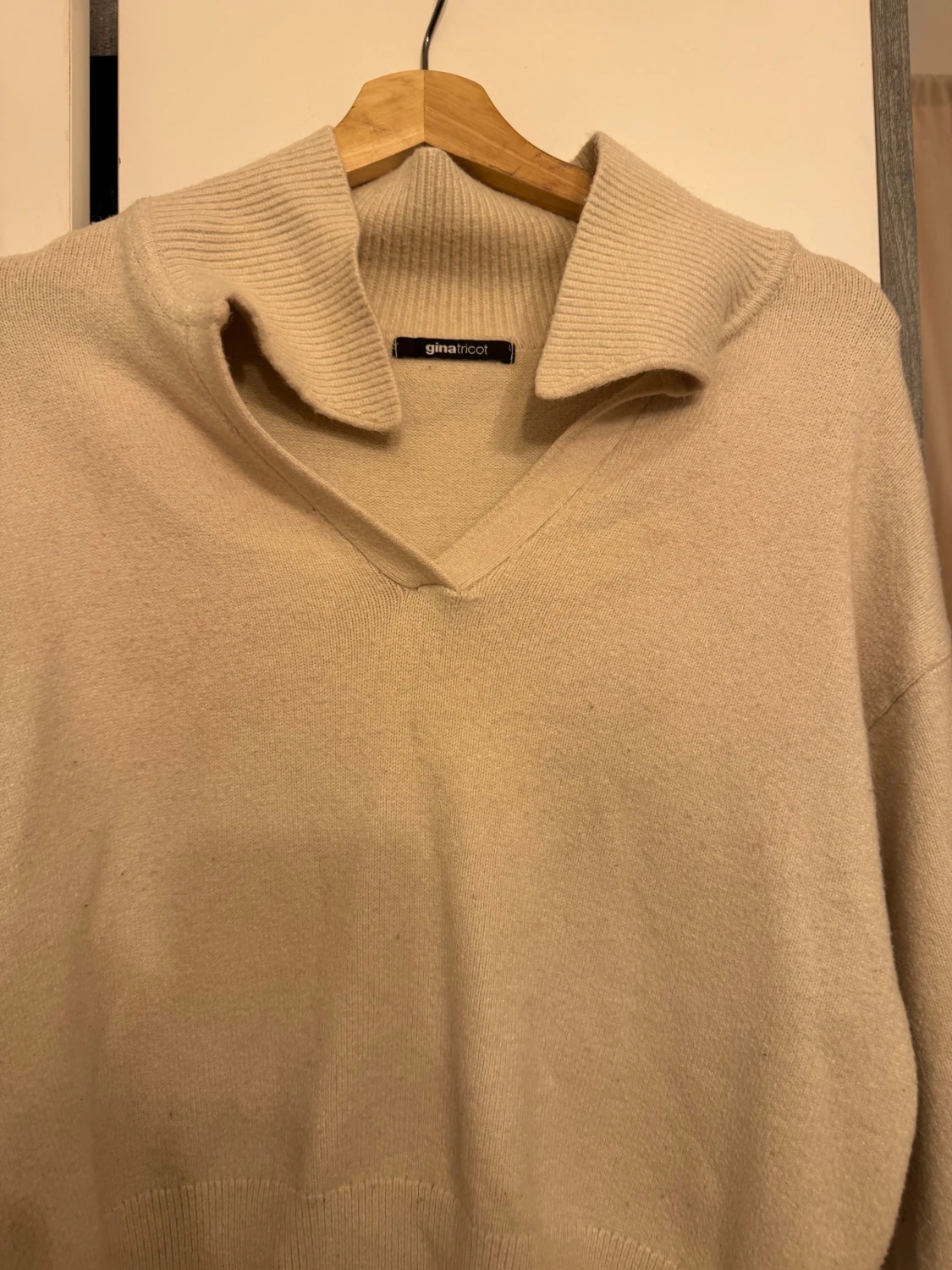 Beige stickad tröja Gina Tricot - 1