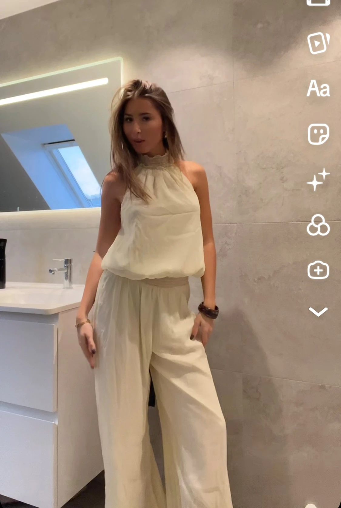 Jumpsuit krämvit - 1