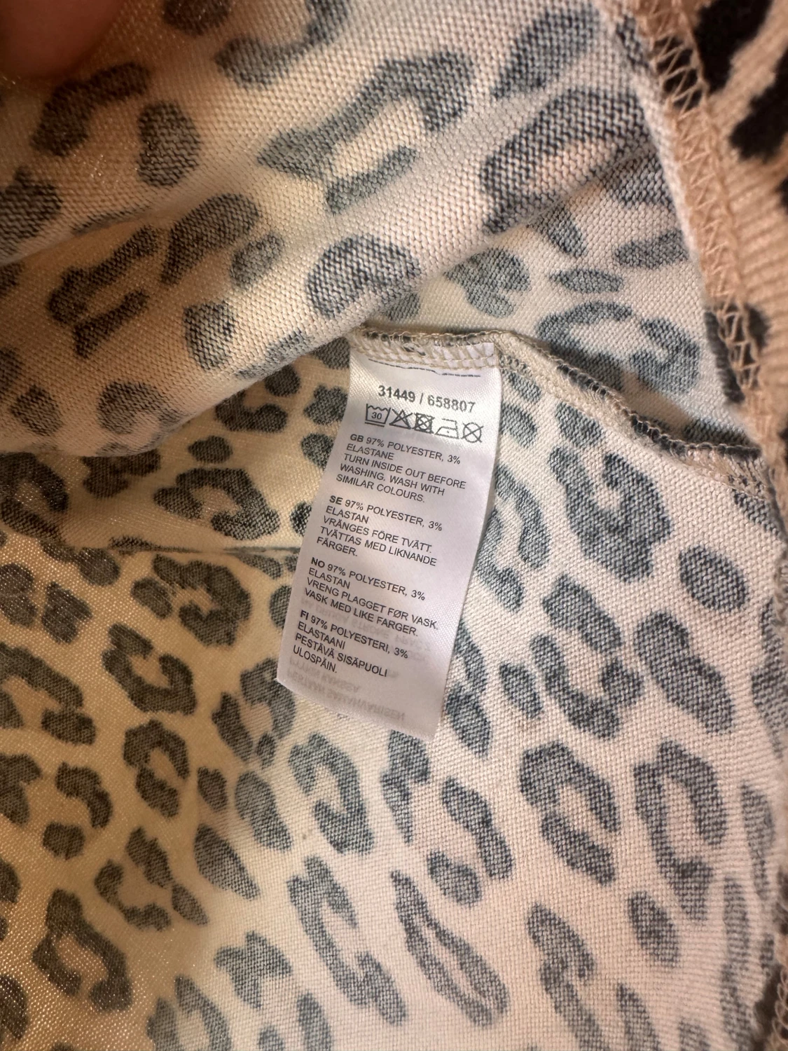 Leopardmönstrad tröja XS - 2