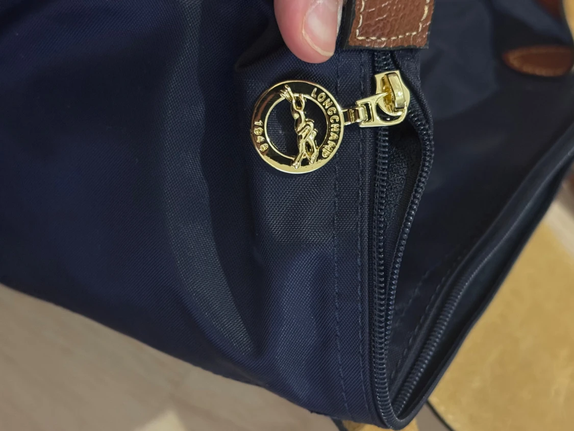 Mörkblå Longchamp handväska - 4