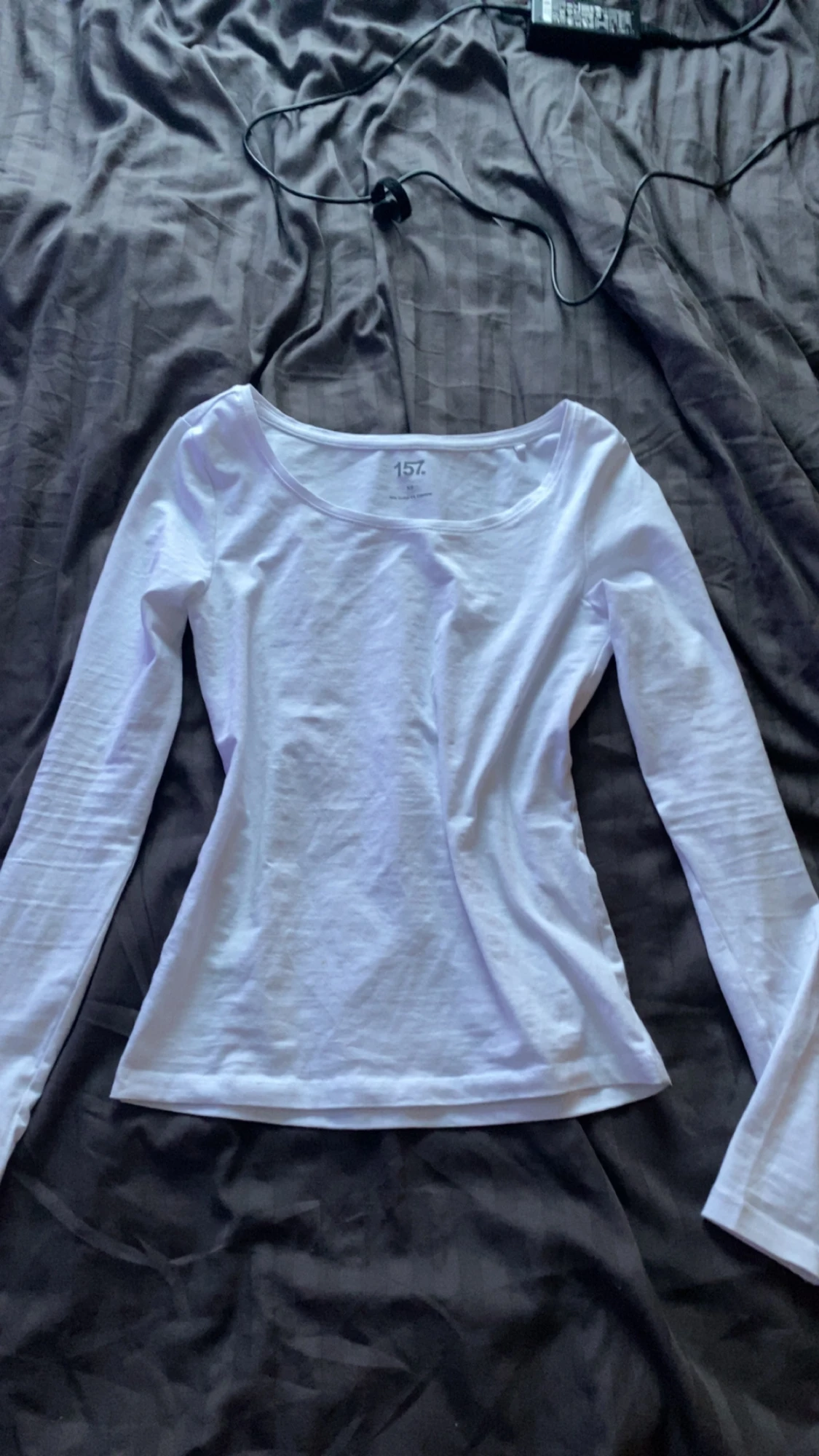 Vit långärmad topp från 157 - 1