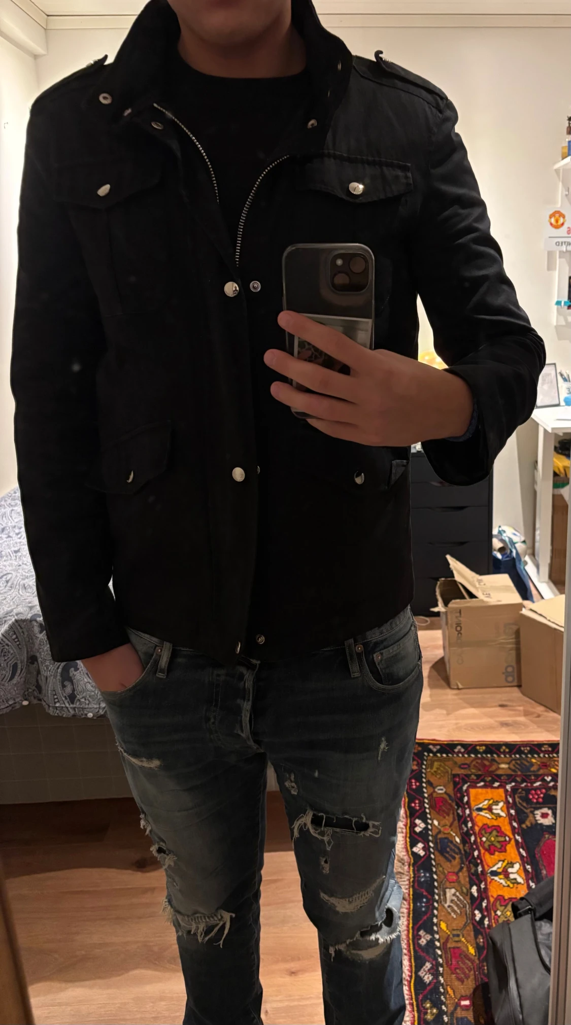 Field Jacket Svart - 4