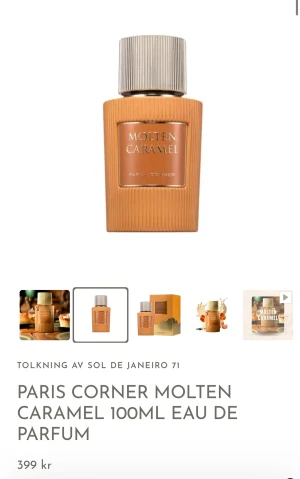 Molten Caramel Eau de Parfum - Molten Caramel från Paris Corner, 100ml flaska enbart använd några gånger så skulle gissa på cirka 80% full.