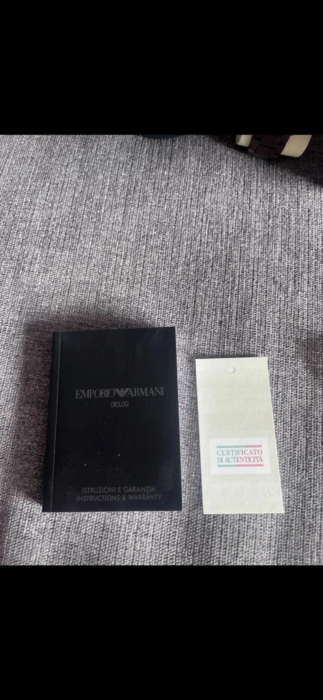 Emporio Armani brun/guld klocka - 1