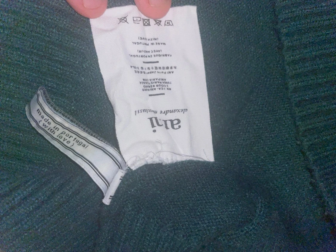 Grön stickad tröja från Ami - 2