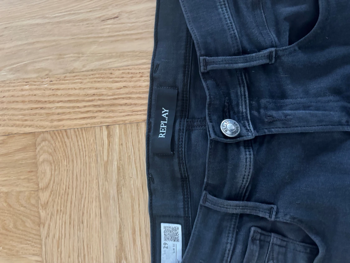 Svarta Replay Anbass jeans slim fit - 2