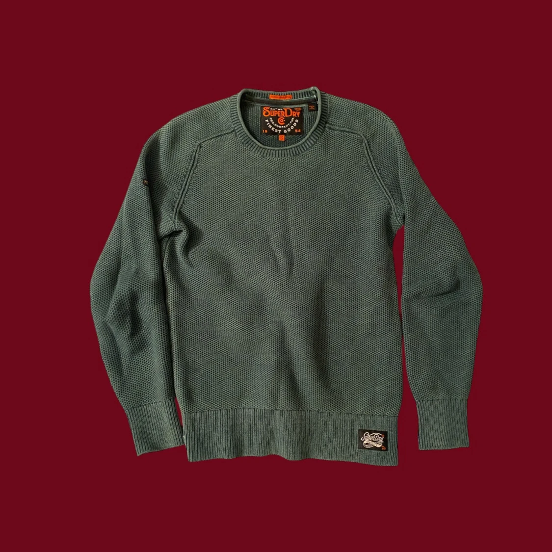 Grön stickad tröja från Superdry