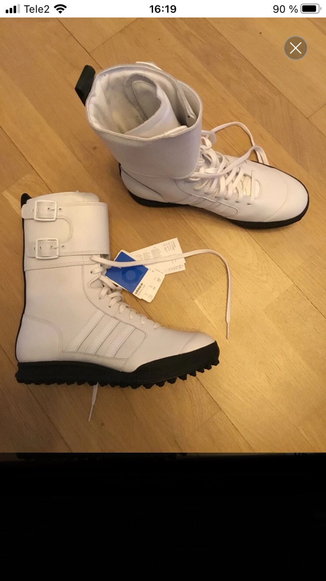 Vita höga boots från Adidas