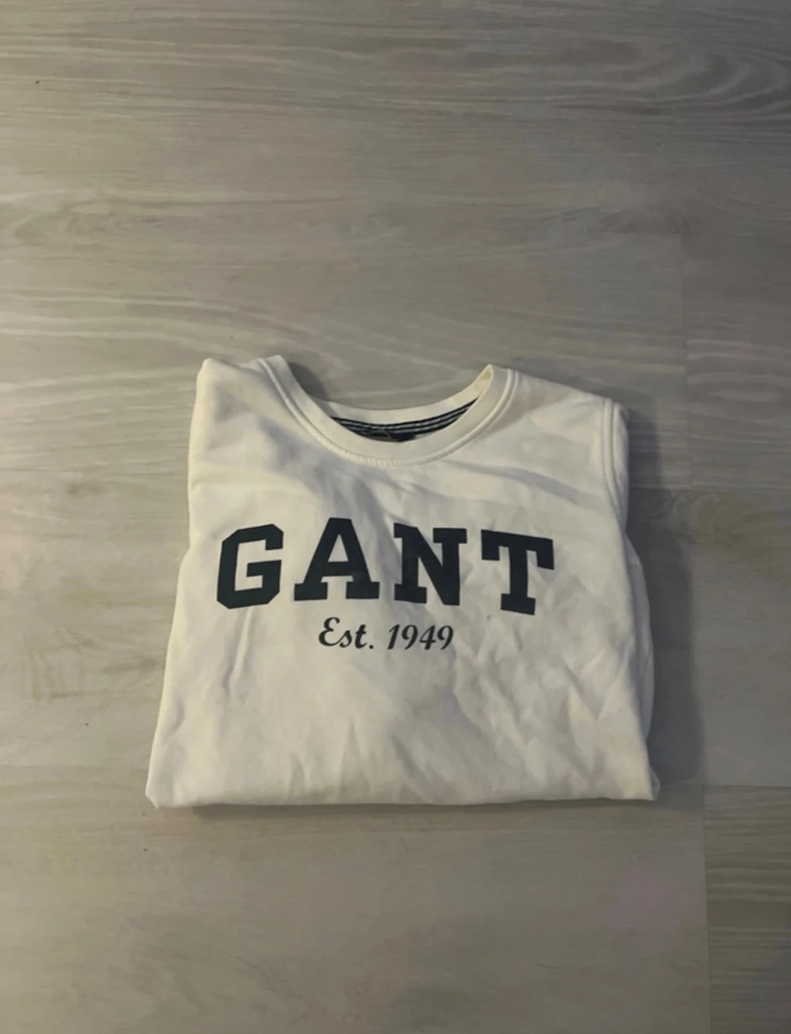 Vit sweatshirt från GANT