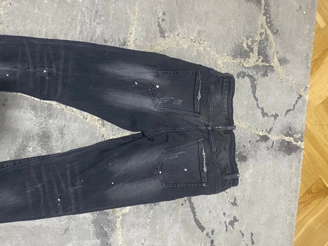 Svarta Dsquared2 slim jeans, stl 48 - 1