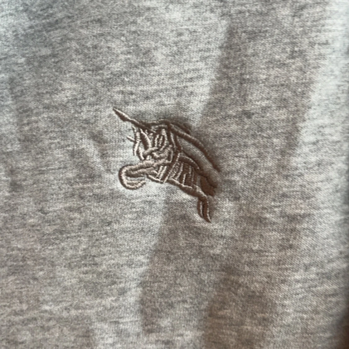 Grå Burberry hoodie zip kofta - 2