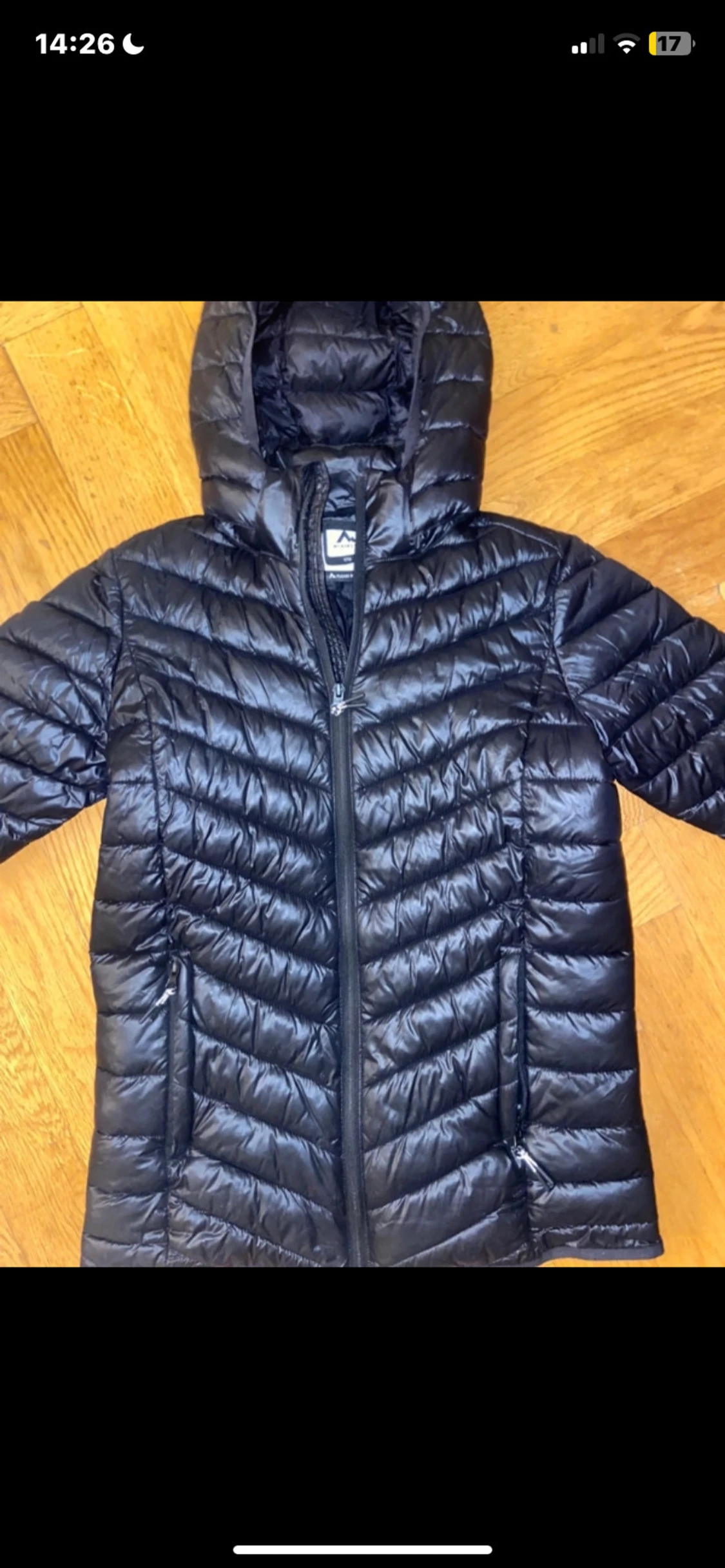 Svart McKinley pufferjacka med huva - 1