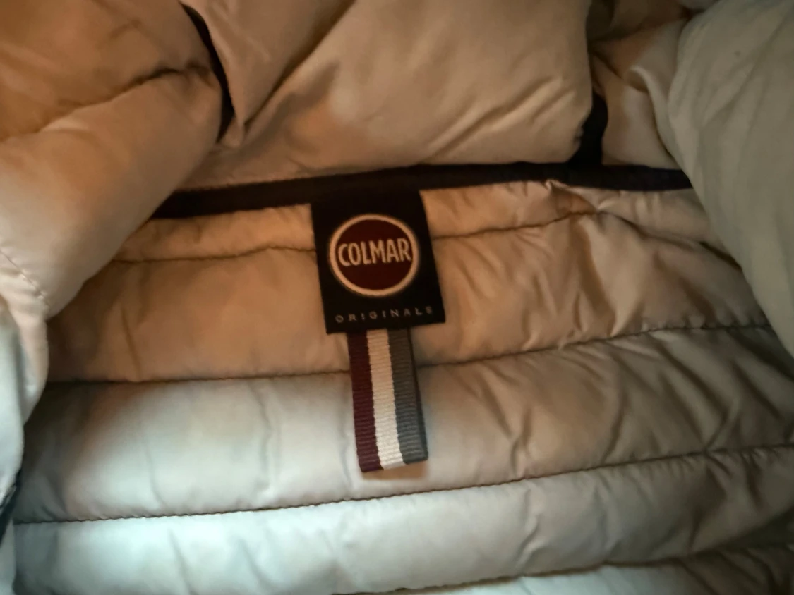 Mörkblå Colmar dunjacka med huva - 2