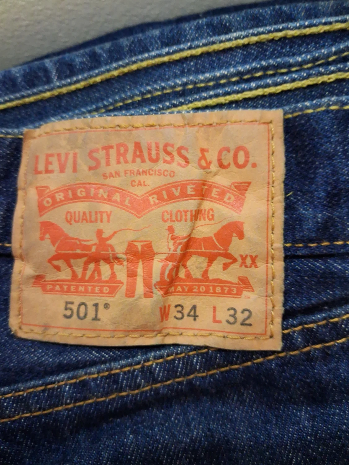 Levi's 501 jeans blå - 1
