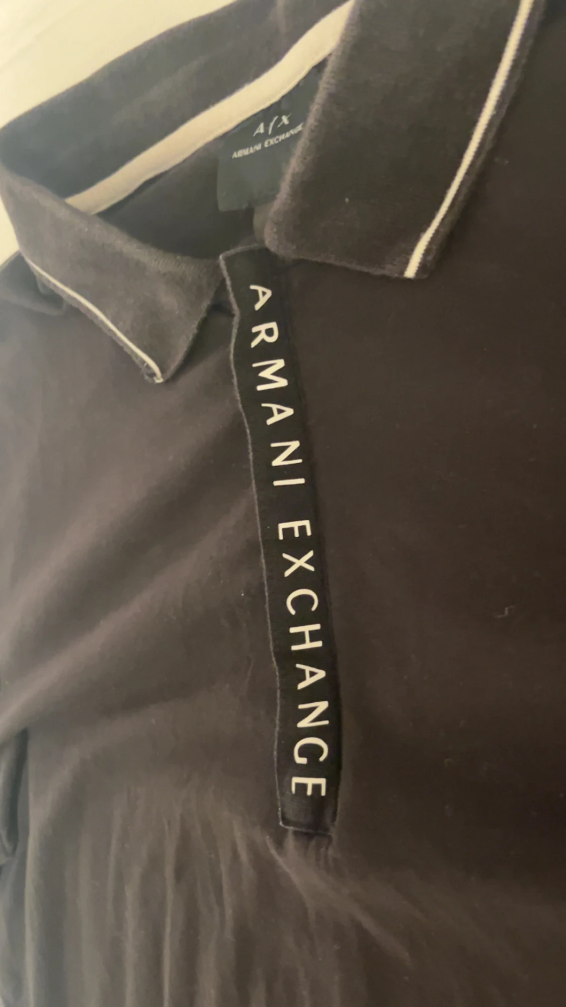 Svart piké från Armani Exchange - 1