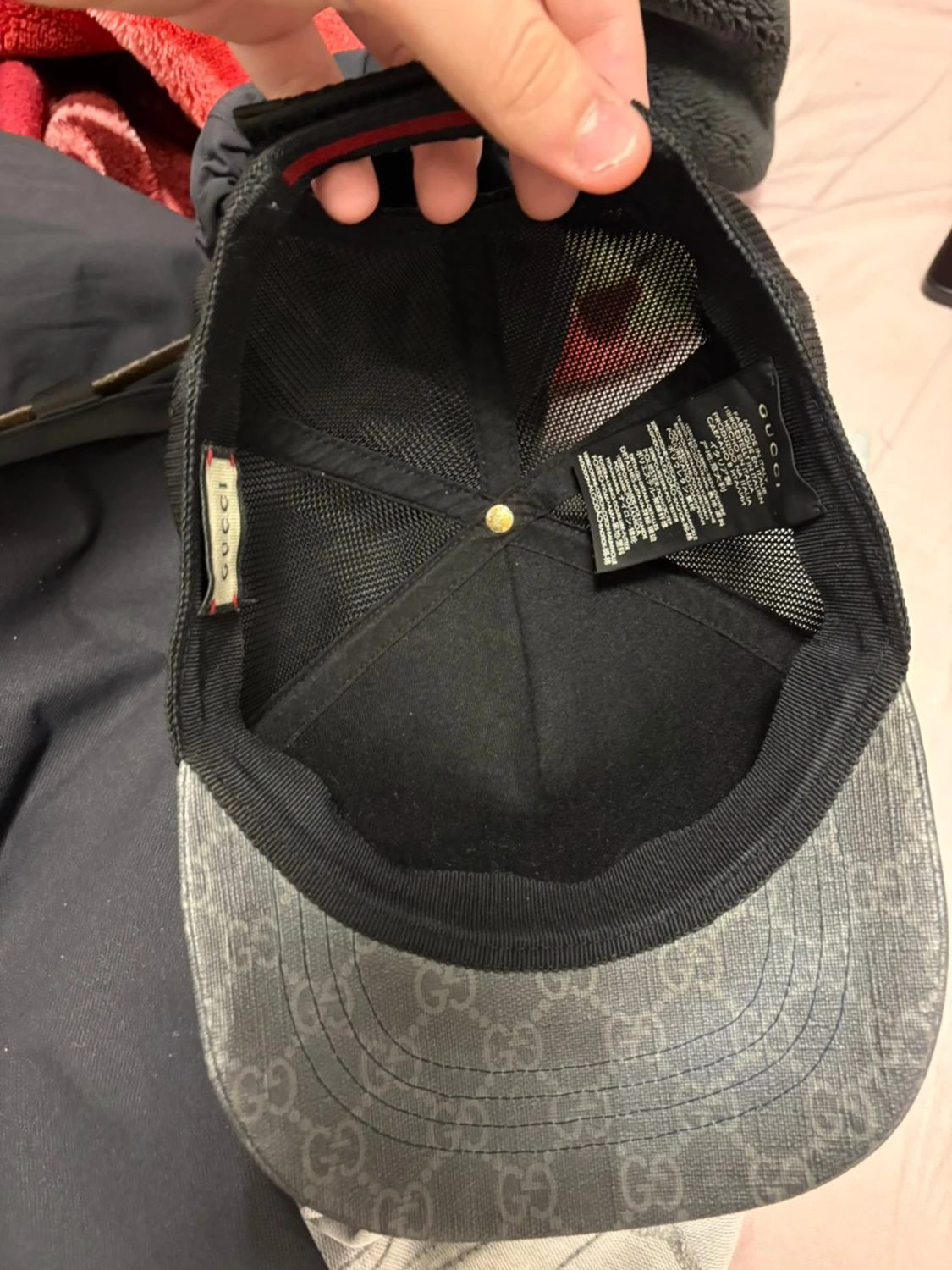 Gucci keps med röd vargtryck - 1