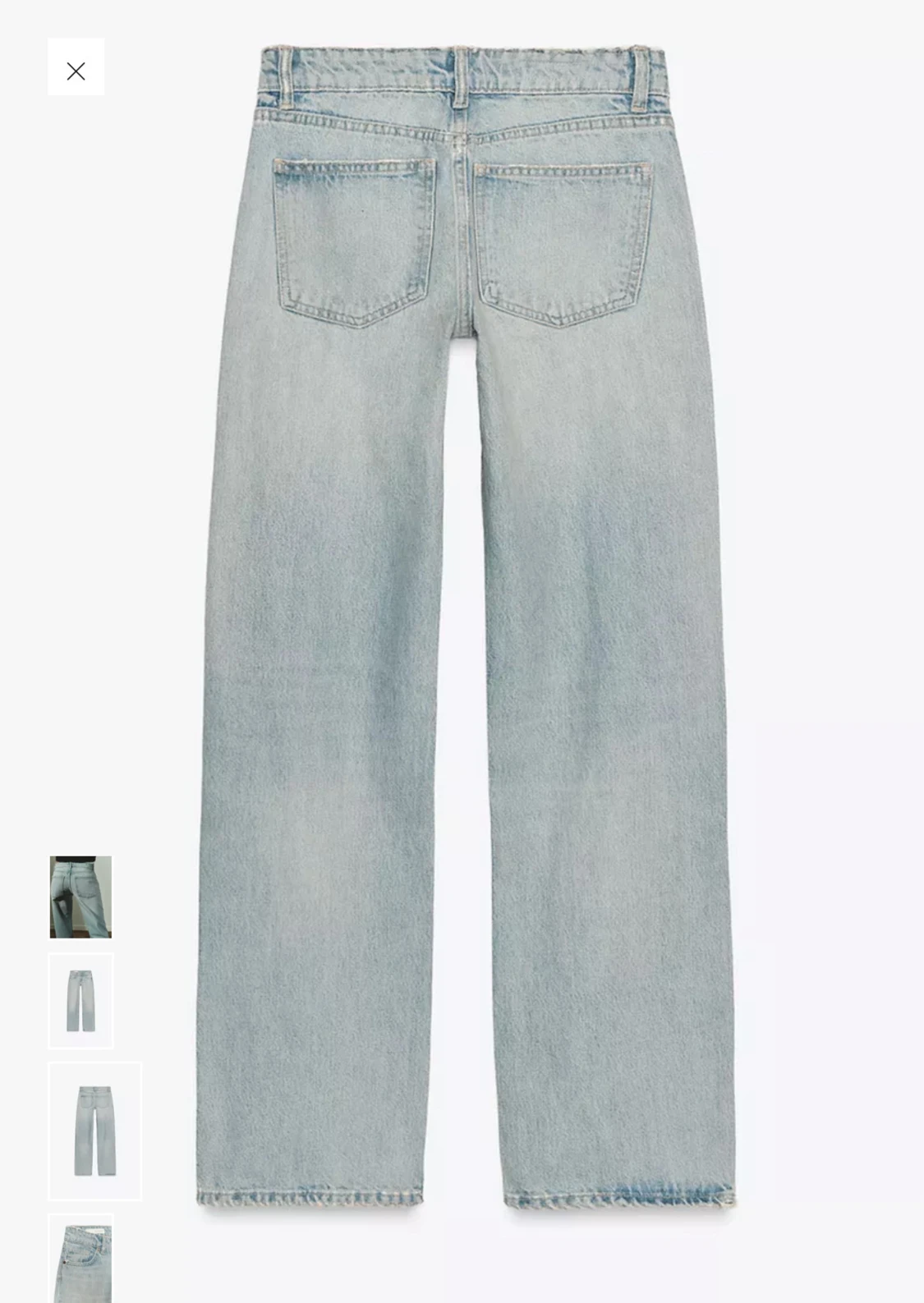 Zara TRF jeans wide leg låg midja  - 2