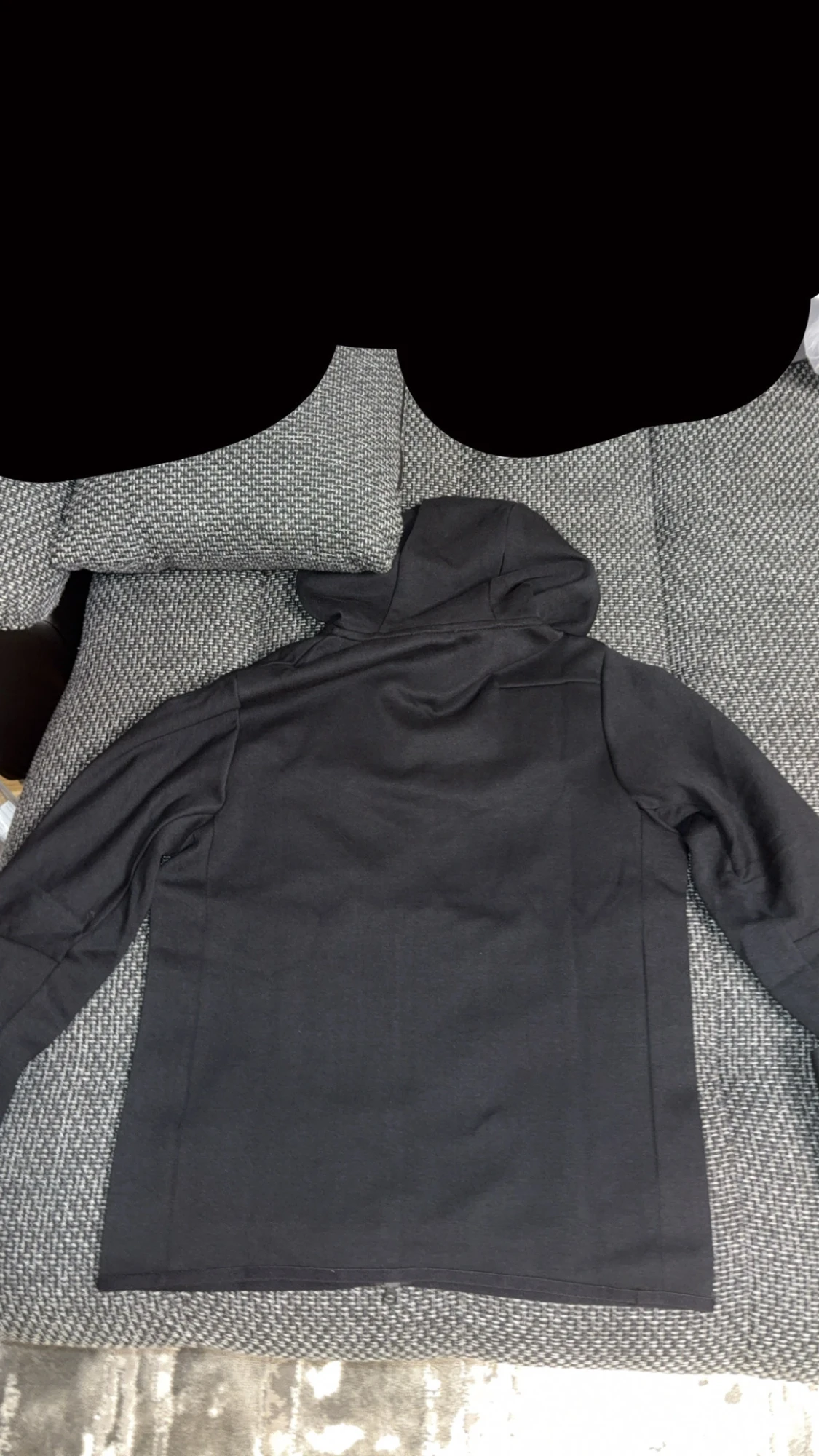 Svart vindjacka från Nike med huva - 1