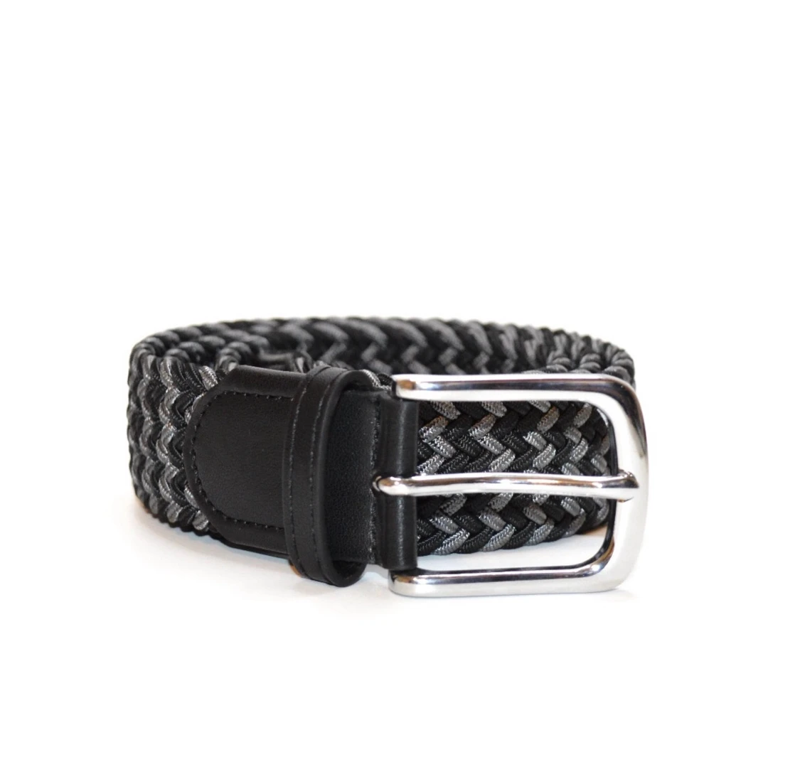 Flätat Bälte - SVART, GRÅ - 1