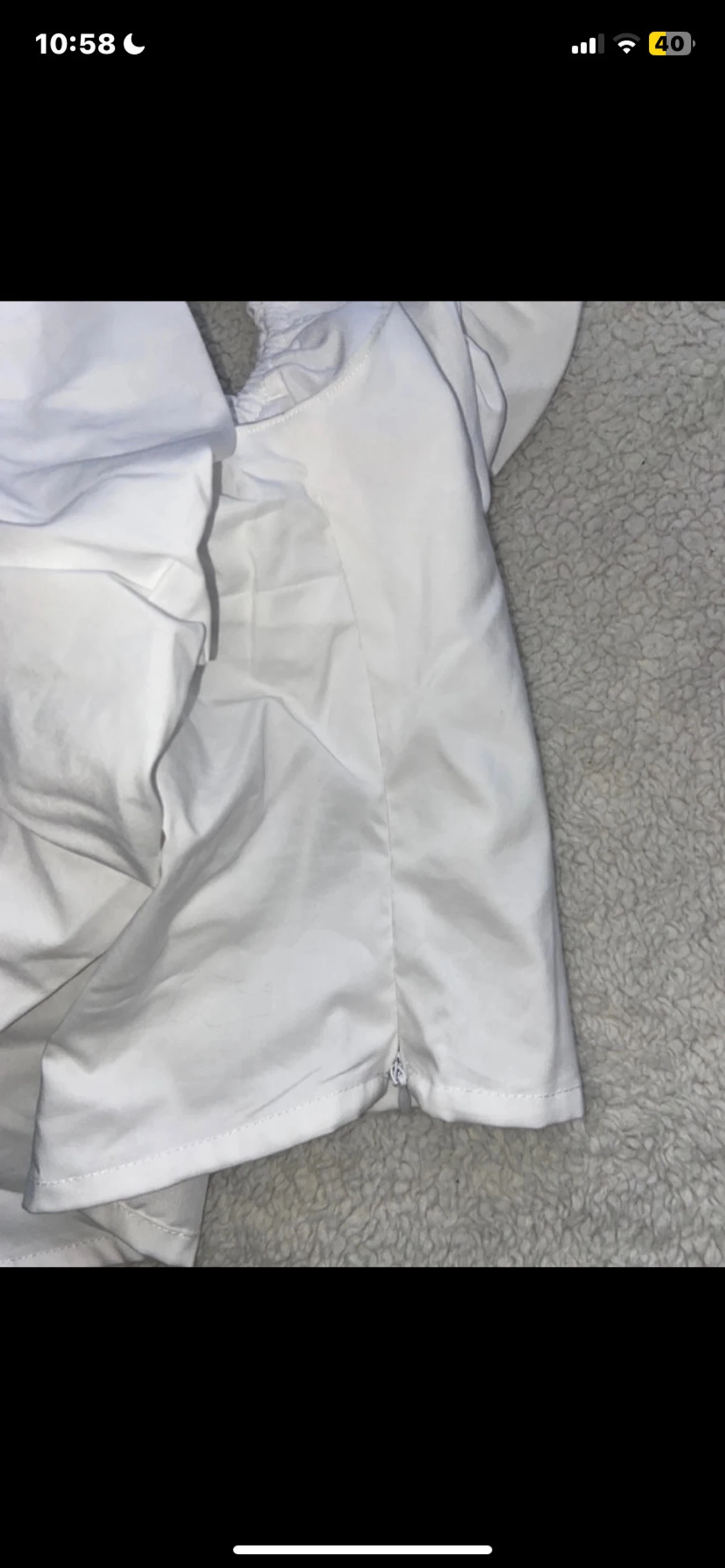 Vit volang topp från Amisu - 2