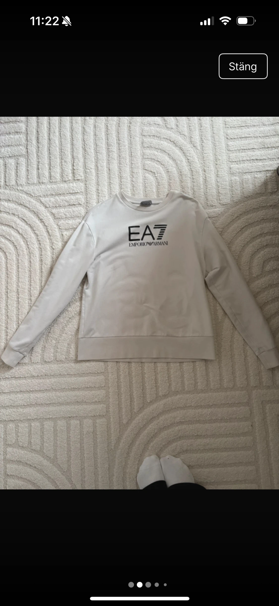 Beige EA7 Emporio Armani sweatshirt - 1