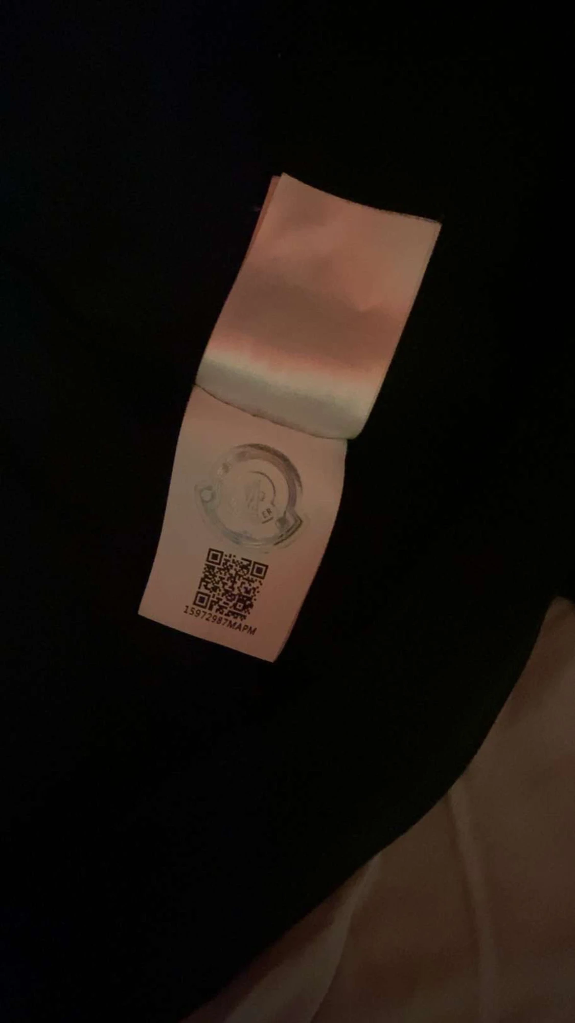 Svart Moncler hoodie med dragkedja  - 2