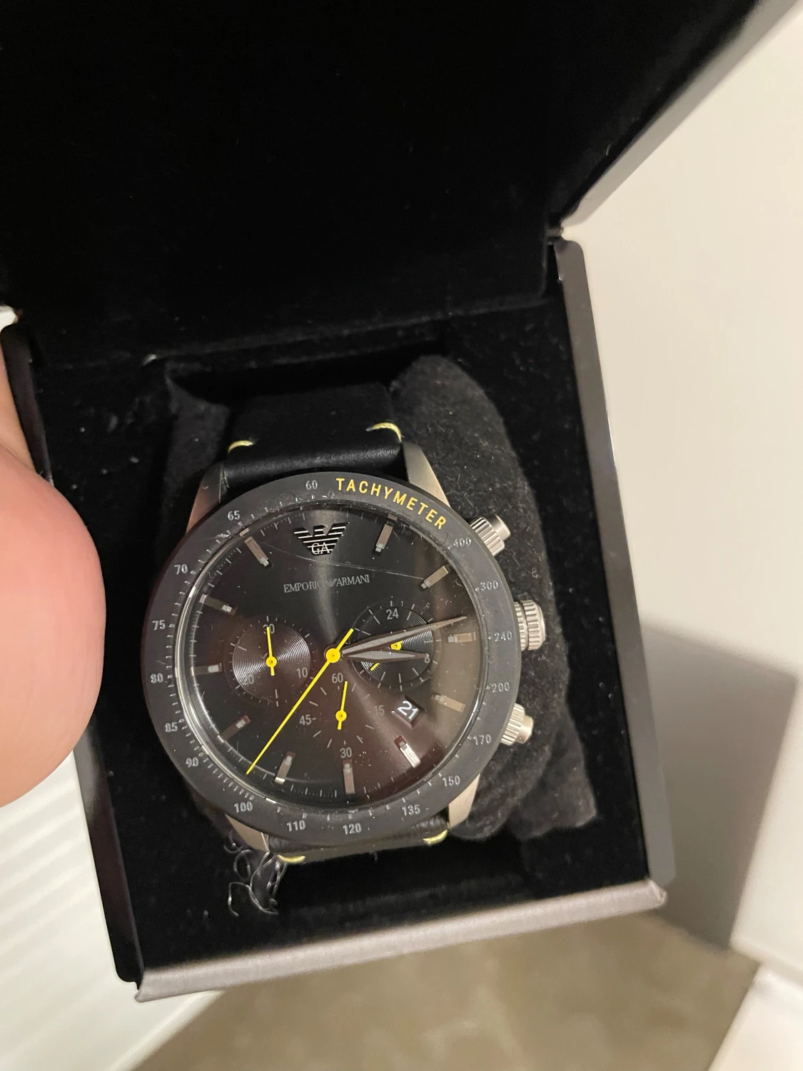 Svart Emporio Armani klocka - 2